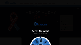 What Sauder.com website looked like in 2023 (2 years ago)