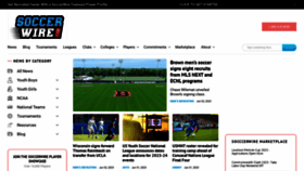 What Soccerwire.com website looked like in 2023 (This year)