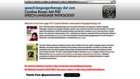 What Speech-language-therapy.com website looked like in 2023 (This year)