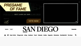 What Sandiegomagazine.com website looked like in 2023 (This year)
