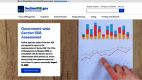 What Section508.gov website looked like in 2023 (This year)