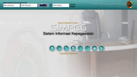 What Simpeg.mojokertokab.go.id website looked like in 2023 (This year)