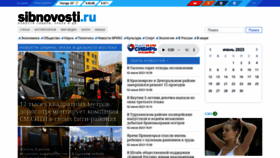 What Sibnovosti.ru website looked like in 2023 (This year)