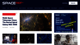 What Spaceref.com website looked like in 2023 (This year)