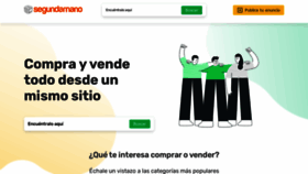 What Segundamano.es website looked like in 2023 (This year)