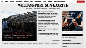 What Sungazette.com website looked like in 2023 (This year)