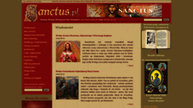 What Sanctus.pl website looked like in 2023 (This year)