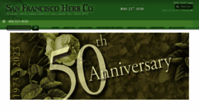 What Sfherb.com website looked like in 2023 (This year)