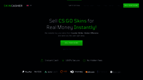 What Skincashier.com website looked like in 2023 (This year)