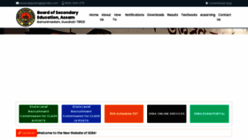 What Sebaonline.org website looked like in 2023 (This year)