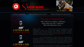 What Saigonradio.com website looked like in 2023 (This year)