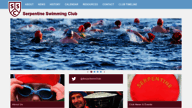 What Serpentineswimmingclub.com website looked like in 2023 (This year)