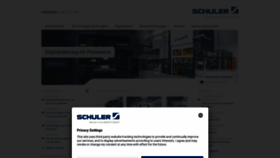 What Schulergroup.com website looked like in 2023 (This year)