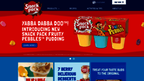 What Snackpack.com website looked like in 2023 (This year)