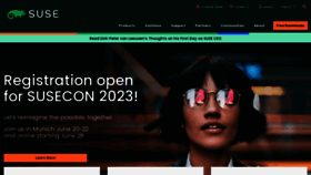 What Suse.de website looked like in 2023 (2 years ago)