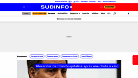 What Sudinfo.be website looked like in 2023 (This year)