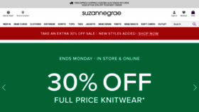 What Suzannegrae.com.au website looked like in 2023 (This year)
