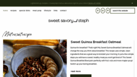 What Sweetsavoryandsteph.com website looked like in 2023 (This year)