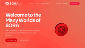 What Sora.org website looked like in 2023 (3 years ago)