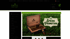 What Swisscubancigars.com website looked like in 2023 (This year)