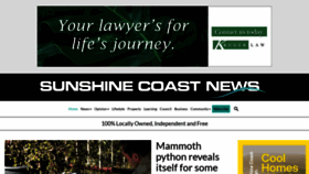 What Sunshinecoastnews.com.au website looked like in 2023 (1 year ago)