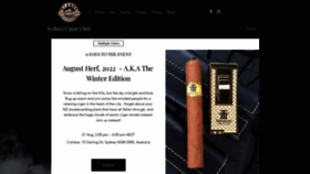 What Sydneycigarclub.com.au website looked like in 2023 (This year)