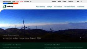 What Sembcorp.com website looked like in 2023 (This year)