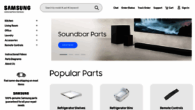 What Samsungparts.com website looked like in 2023 (This year)