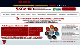What Scmhrd.edu website looked like in 2023 (This year)
