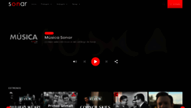 What Sonarfm.cl website looked like in 2023 (This year)