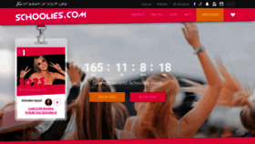 What Schoolies.com website looked like in 2023 (This year)