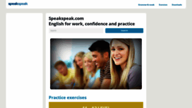 What Speakspeak.com website looked like in 2023 (This year)