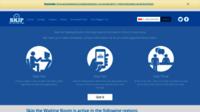 What Skipthewaitingroom.com website looked like in 2023 (This year)