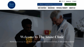 What Stoneclinic.com website looked like in 2023 (This year)