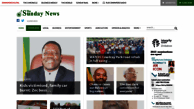 What Sundaynews.co.zw website looked like in 2023 (2 years ago)