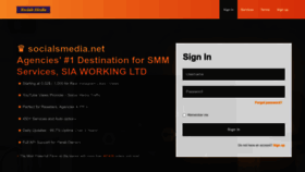 What Socialsmedia.net website looked like in 2023 (1 year ago)