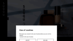 What Suqqu.com website looked like in 2023 (This year)