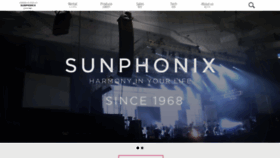 What Sunphonix.jp website looked like in 2023 (This year)