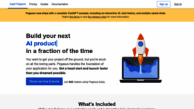 What Saaspegasus.com website looked like in 2023 (This year)