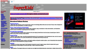 What Superkids.com website looked like in 2023 (This year)