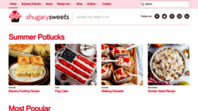 What Shugarysweets.com website looked like in 2023 (This year)