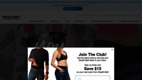 What Stealthbelt.com website looked like in 2023 (This year)