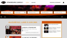 What Strasbourgcurieux.com website looked like in 2023 (This year)