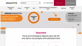 What Sicavonline.fr website looked like in 2023 (This year)