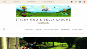 What Stickymudandbellylaughs.com website looked like in 2023 (This year)