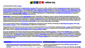 What Seltzer.org website looked like in 2023 (This year)