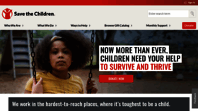 What Savethechildren.org website looked like in 2023 (This year)