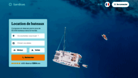 What Samboat.fr website looked like in 2023 (This year)