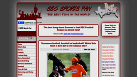 What Secsportsfan.com website looked like in 2023 (This year)