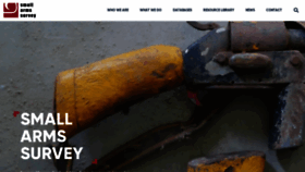 What Smallarmssurvey.org website looked like in 2023 (This year)